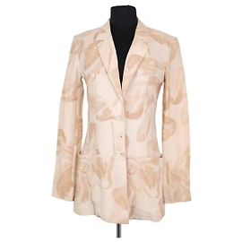 Fendi Ecru Blazer aus Viskose