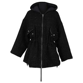 Maje Black Synthetic Coat