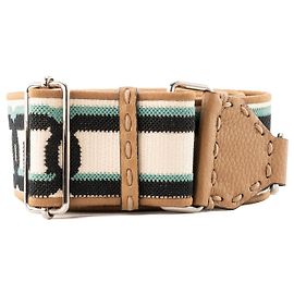 FENDI - Tracolla Fendi in tela monogrammata marrone e beige