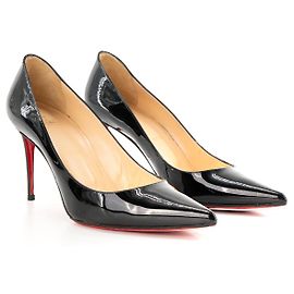 Christian Louboutin LOUBOUTIN - Kate Louboutin Pumps aus schwarzem Lackleder (T38)