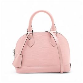 Louis Vuitton Borsa a mano Alma BB in pelle Epi con manico superiore Rosa