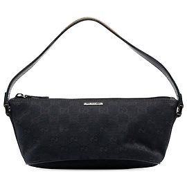 Borsa a tracolla Boat in tela GG Web Gucci nera