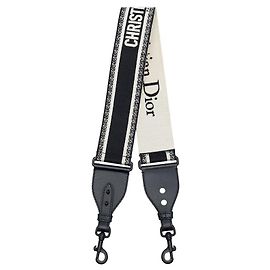 Dior bestickter Canvas-Bagstrap in Schwarz