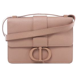 Bolsa Tiracolo Christian Dior Montaigne 30 em Couro na cor Powder Beige