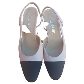 Chanel Décolleté Slingback Bicolore Rosa e Nero