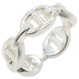 Hermès Hermes Chaine d'Ancre Enchainée Silver Band Ring
