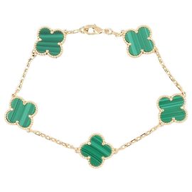 Bracciale Van Cleef & Arpels Vintage Alhambra Malachite 5P