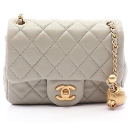 Borsa a spalla Chanel Matelassé Grigia