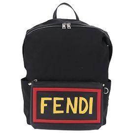 Fendi Fiend in nylon e pelle stampata