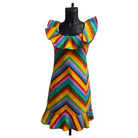 Vestido Rainbow Valentino RESORT 2015 por M.Grazia Chiuri & PierPaolo Piccioli