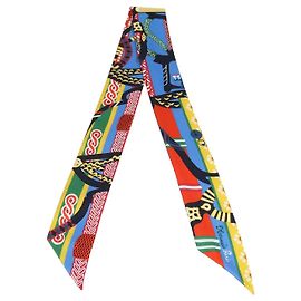 Hermès Twilly Hermes Multicolor Silk Fantaisie d'Etriers