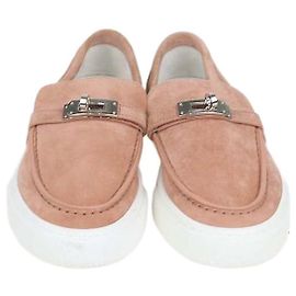 Hermès Hermes Game Slip-On Sneaker aus Wildleder nude
