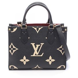Bolsa de Mão 2-Way Louis Vuitton OnTheGo PM Bicolor