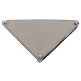 Accessoire de boucle de ceinture Prada Triangle Logo