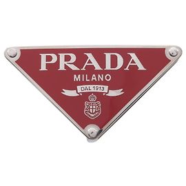 Accessoire de boucle de ceinture Prada Triangle Logo