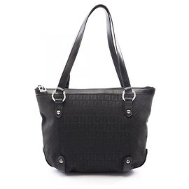 Borsa a mano Fendi Zucchino Black