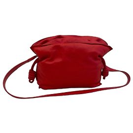 Loewe Flamenco Mini Bolso Cubo Cuero Rojo