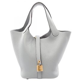 Hermès Borsa Hermes Picotin Lock PM in Gray