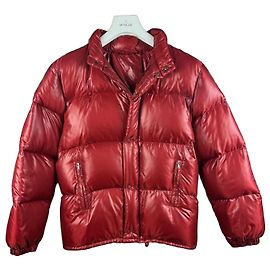 Chaqueta Puffer Vintage Moncler Roja Large Shiny Down Jacket 90s 00s Talla XS-S (14)