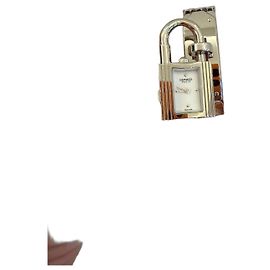 Orologio Hermès Kelly in Acciaio Argentato Quadrante Bianco