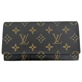 Louis Vuitton Monogram Porte-yen 3 Cartes Crédit Geldbörse