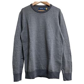 Polo Ralph Lauren Waschbarer Merino-Wollpullover mit Fischgrätenmuster