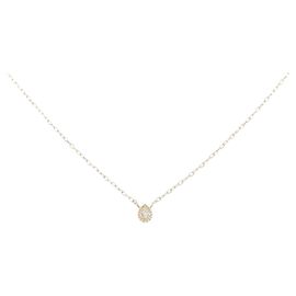 Autre Marque K10 Gelbgold Diamant-Halskette
