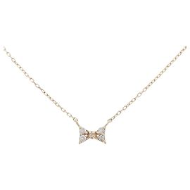 Autre Marque Collana a Nastro in Oro Giallo K10 e Diamanti