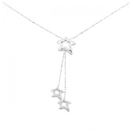 Autre Marque Collana Stella in Oro Bianco K14