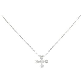 Autre Marque Collar de oro blanco Au750 y diamantes