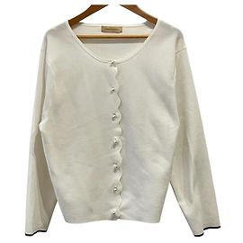 Autre Marque Maglie le cassetto Scallop Cardigan Knit Cardigan