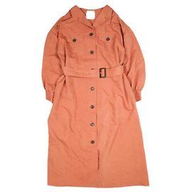 Autre Marque Ray BEAMS Safari Hemdkleid aus Rayon und Polyester