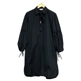 Max Mara Back Gathered Taffeta Dress