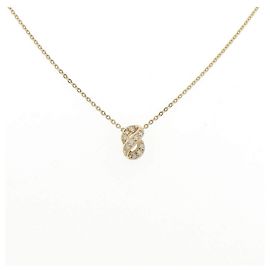 Autre Marque Collar de oro amarillo de 14K y diamantes
