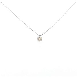 Autre Marque Platin-Diamant-Halskette