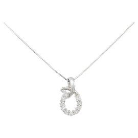 Autre Marque Diamantenhalskette PT900 PT850