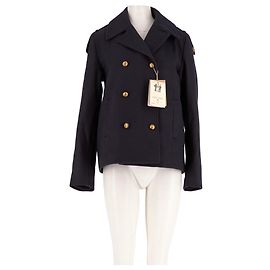 Giacca corta doppiopetto Saint James blu navy