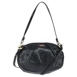 Chloé Chloe Hand Bag Leather 2way Black Gold