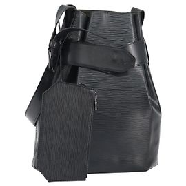 LOUIS VUITTON Epi Sac Depaule GM Shoulder Bag Black M80155 LV