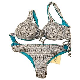 Autre Marque Elle Bi Bikini mit geometrischem Muster