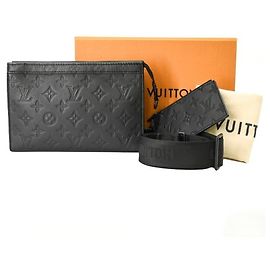 Louis Vuitton Monogram Shadow Gaston Wearable Wallet Shoulder Bag