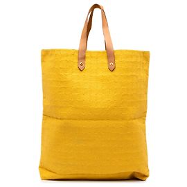 Hermès Yellow Canvas Ahmedabad Cabas II GM