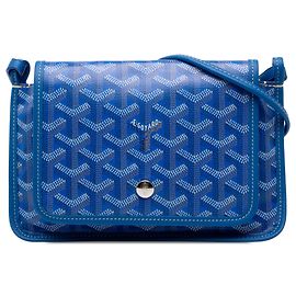 Portafoglio tascabile Goyard Blue Goyardine Plumet