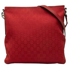 Borsa a tracolla Gucci in tela GG rossa