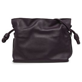 LOEWE Mini Nappa Flamenco Knot Crossbody Púrpura