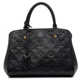 Louis Vuitton Black Monogram Empreinte Montaigne BB