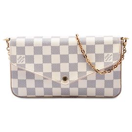 Louis Vuitton White Damier Azur Pochette Felicie