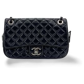 Chanel Flap Messenger Quilted Calfskin