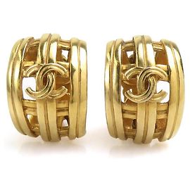 Chanel Gold Clip-On Ohrringe