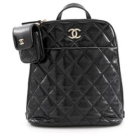 Sac à dos Chanel Matelassé en Black